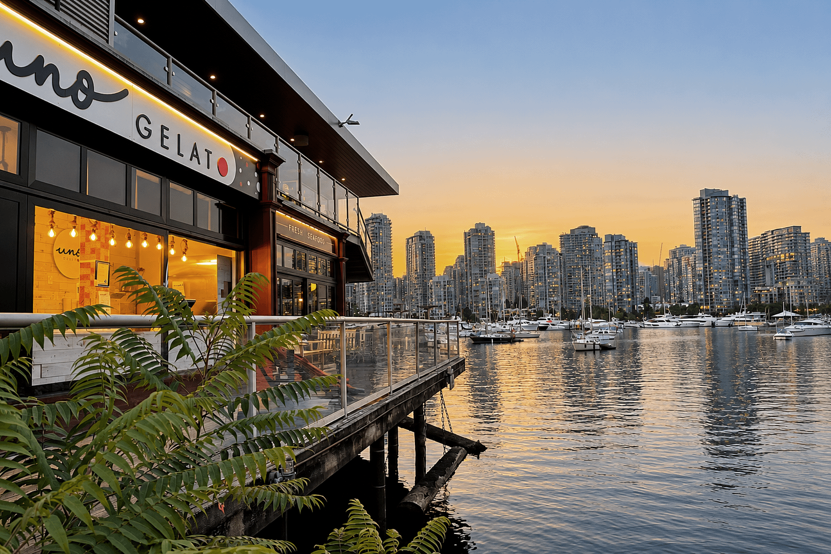 Sunset Marina Gelato and City Skyline (1)