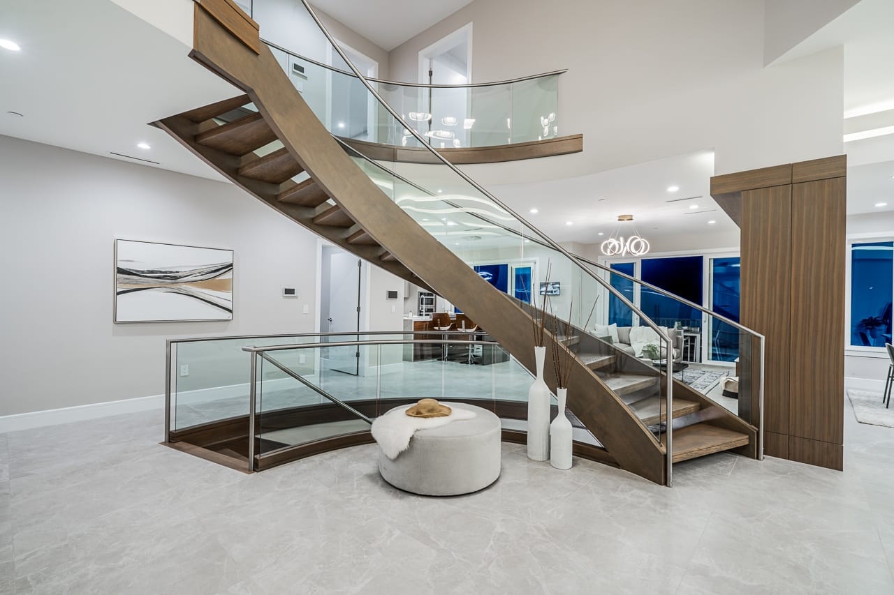 Staircase and interior architecture at 495 Gordon Avenue