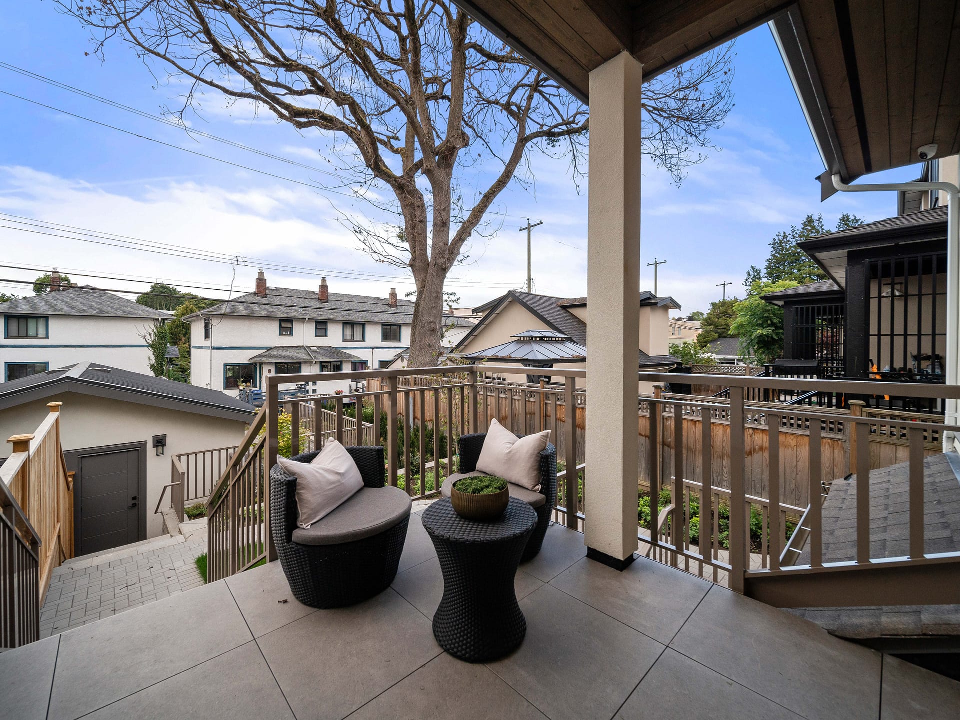 Outdoor terrace at 2453 W 10th Avenue, Vancouver sold portfolio